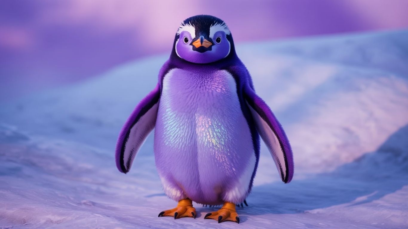 Purple Penguin in Storytelling and Media