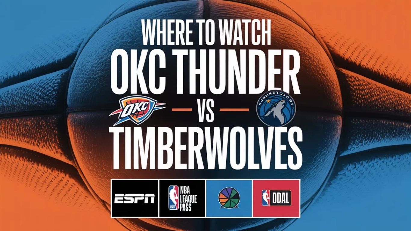 Where to Watch OKC Thunder vs Timberwolves for Free