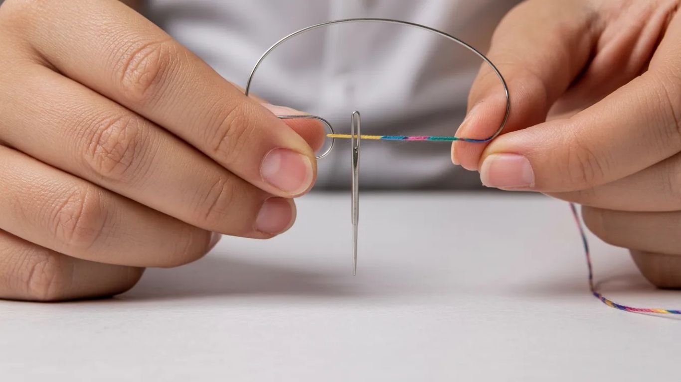 Needle Threader vs. Threading by Hand