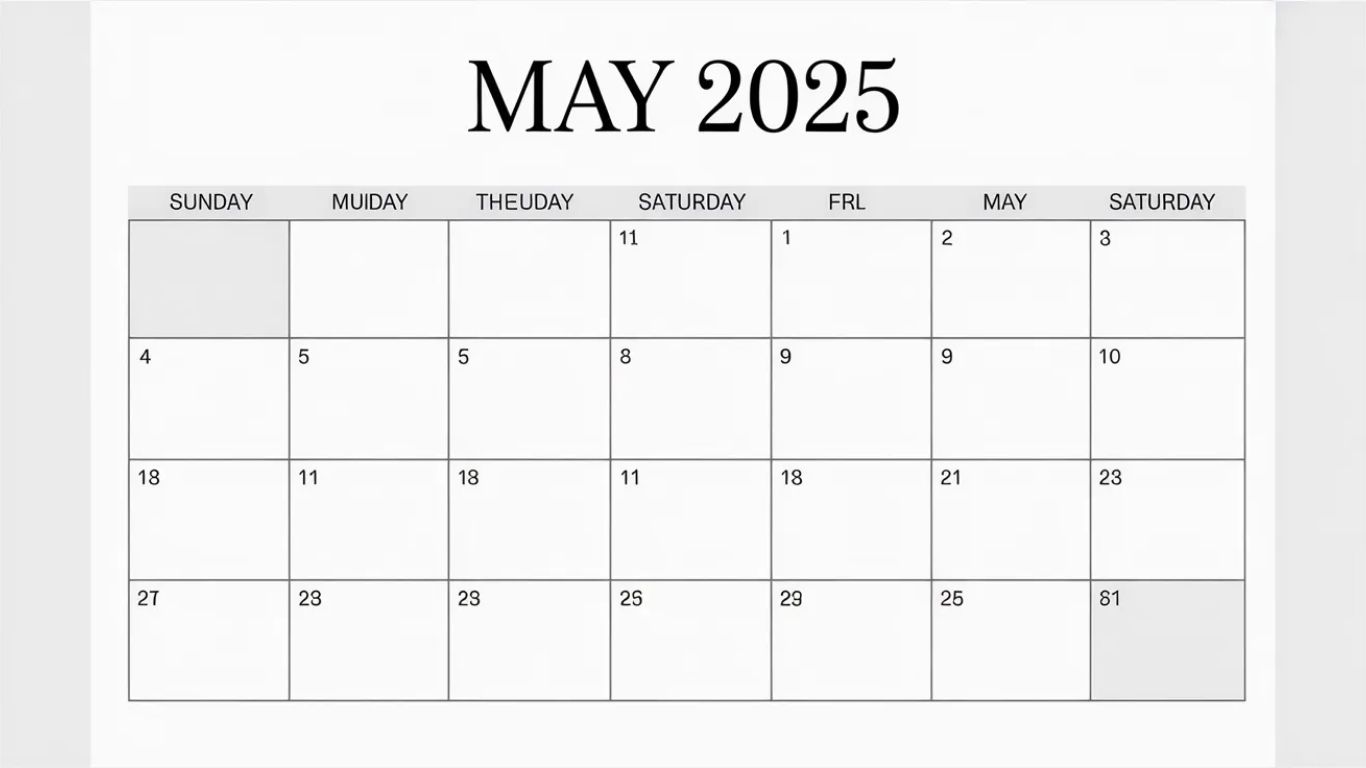 How to Use a May Calendar 2025 Printable Effectively