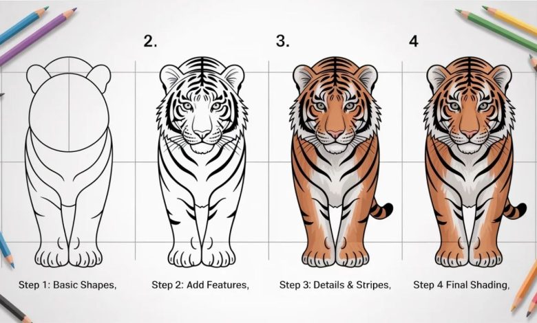 How to Draw a Tiger: A Simple Step-by-Step Guide Anyone Can Follow