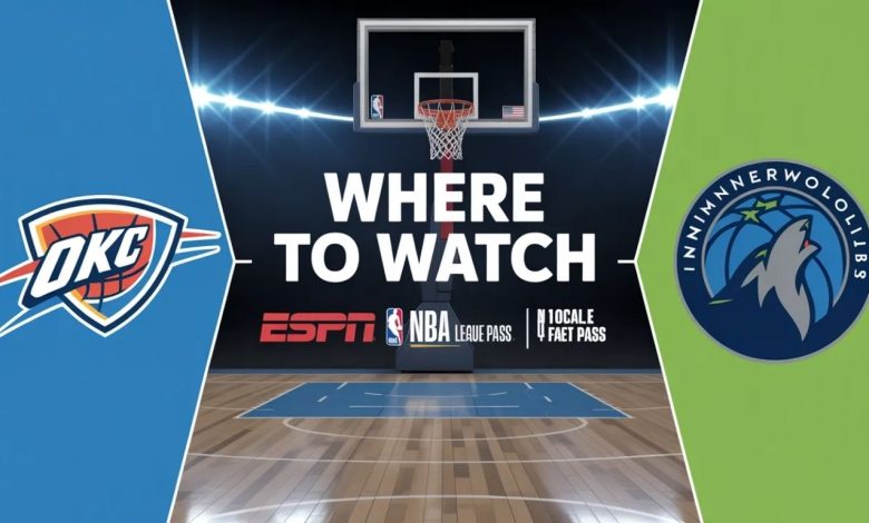 Where to Watch Oklahoma City Thunder vs Timberwolves